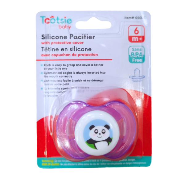 Wholesale Tootsie Baby Silicone Pacifiers, 0-6 months -Assorted Colours - Image 5