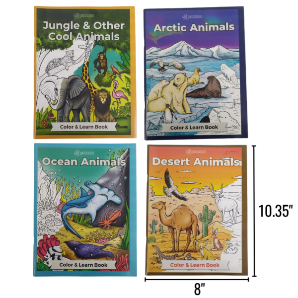 Wholesale Animals of the World Colouring Book - Assorted Titles (64 Pages)