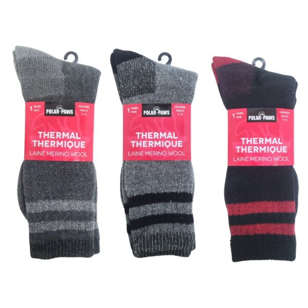 Wholesale Adult Thermal Socks Assorted Colours (Size: 10-13)