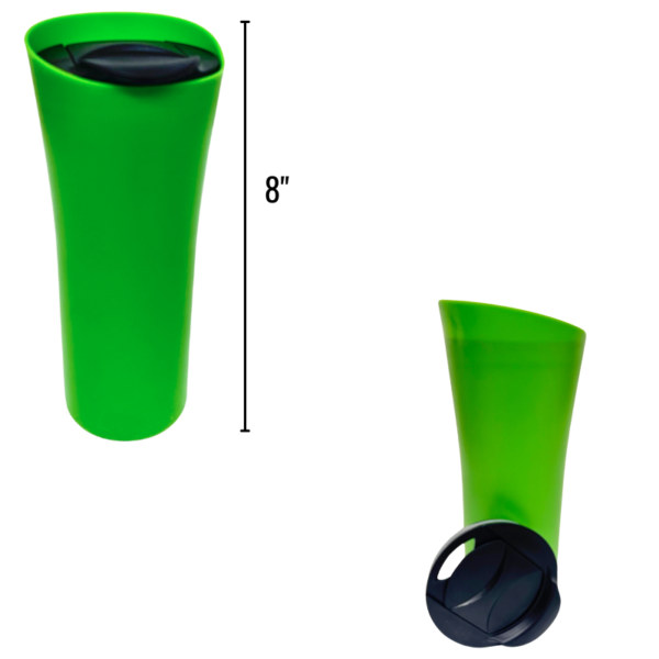 Wholesale Travel Mug Snap Close - Lime (17oz)