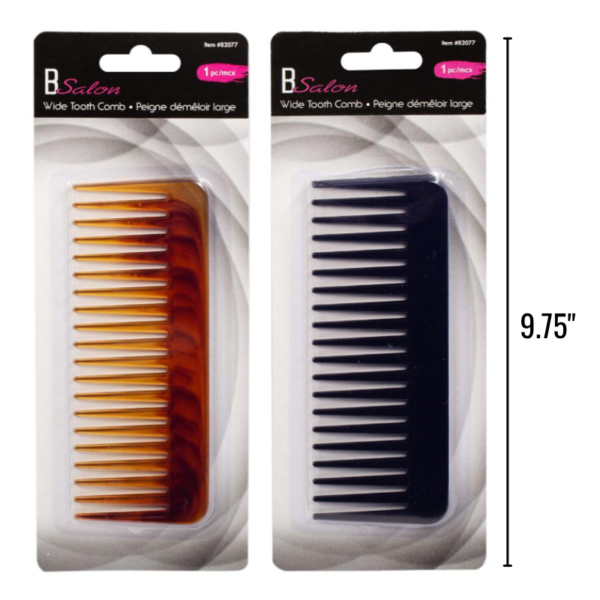 Wholesale Wide Tooth Comb - 2 Colours