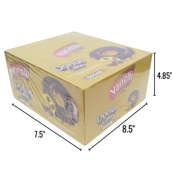 Wholesale Vanelli Cocoa Donut Cakes - 35g