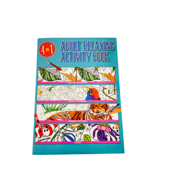 Wholesale Adult Relaxing Activity Book - 4-IN-1 - Image 3