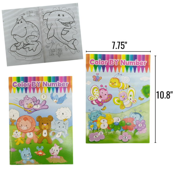 Wholesale Colour by Numbers Colouring Book -  2-Assorted Styles