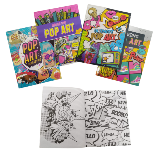 Wholesale Colouring Book Pop Art - Assorted Styles - Image 2