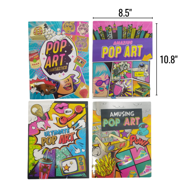 Wholesale Colouring Book Pop Art - Assorted Styles