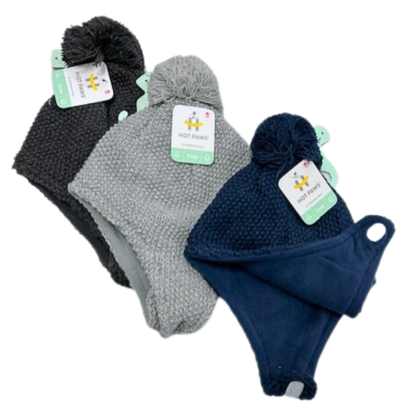 Wholesale Brand Name Infant Knit Toque with Pom-Pom - 3 Colours (12-24 Months)