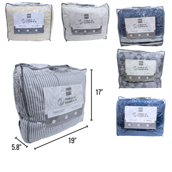 Wholesale Twin Comforter 2-Piece set - Assorted Prints