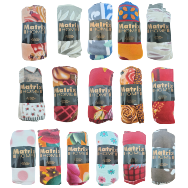 Wholesale Throw Blanket Feminine Prints - 50"x 60"
