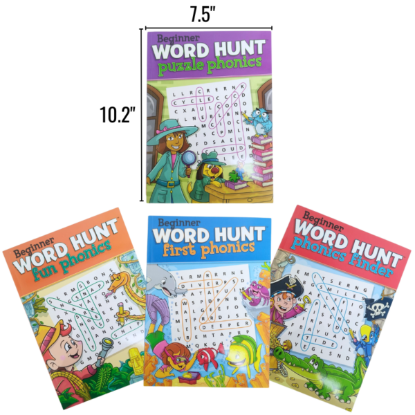 Wholesale Beginner Word Hunt Puzzles - Assorted Titles