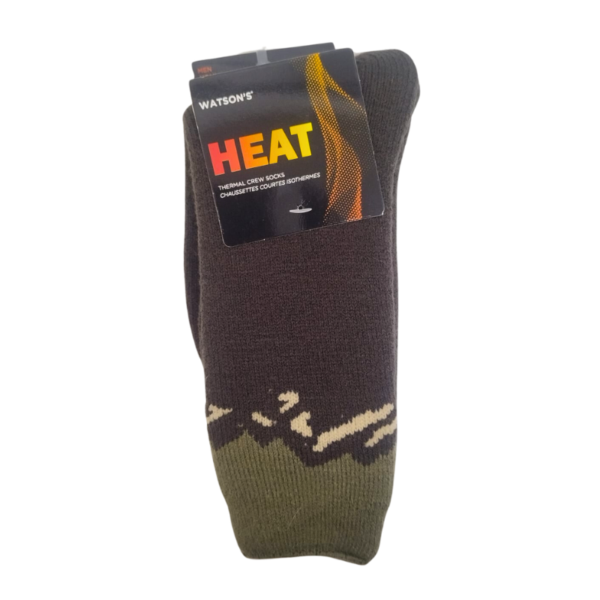 Wholesale Men's Heat Thermal Socks 1-Pack - Khaki Mountain