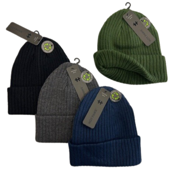 Wholesale Brand Name Adult Cuffed Knit Toque - 4-Colours