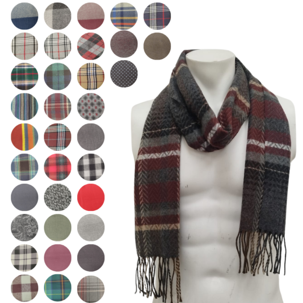 Wholesale Adult Polar Fleece Scarf - Assorted Styles & Colours