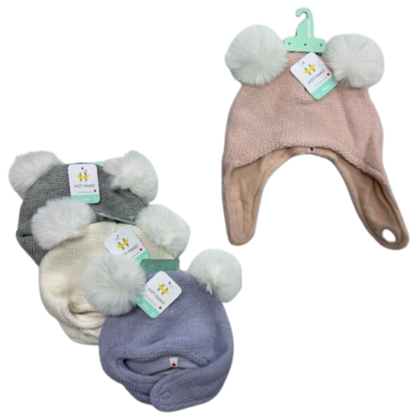 Wholesale Brand Name Infant Toque with Pom-Pom - 3-Colours (12-24 Months)