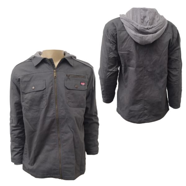 Wholesale Brand Name Wrangler Adult Full Zip Work Jacket With Hood (Size: S-3XL) - 3-Colours - Image 2