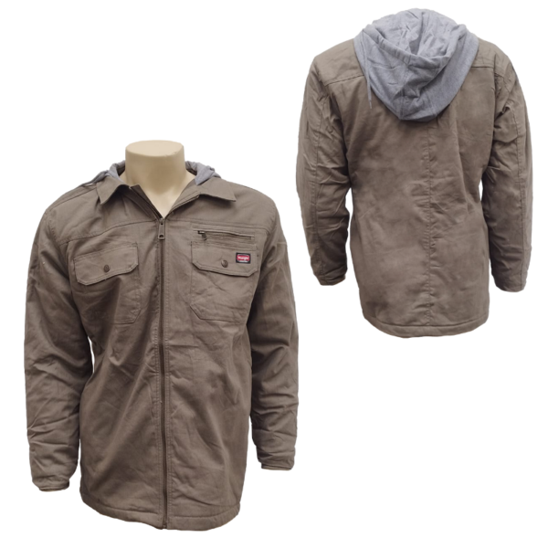 Wholesale Brand Name Wrangler Adult Full Zip Work Jacket With Hood (Size: S-3XL) - 3-Colours - Image 4