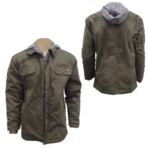 Wholesale Brand Name Wrangler Adult Full Zip Work Jacket With Hood (Size: S-3XL) - 3-Colours - Image 3