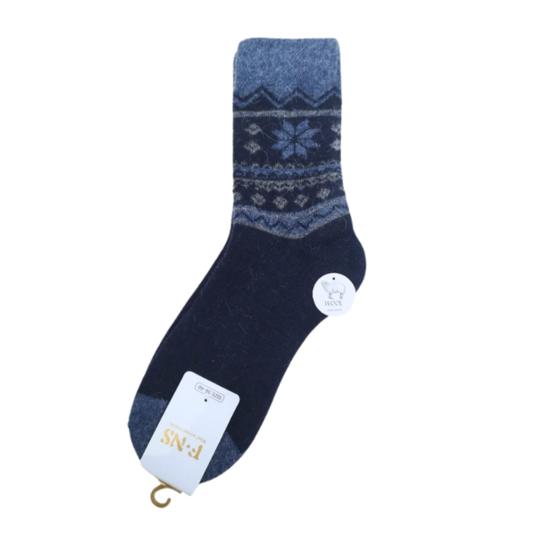 Wholesale Ladies Wool Blend Socks (Size: 9-11) - Nordic Print - Image 5