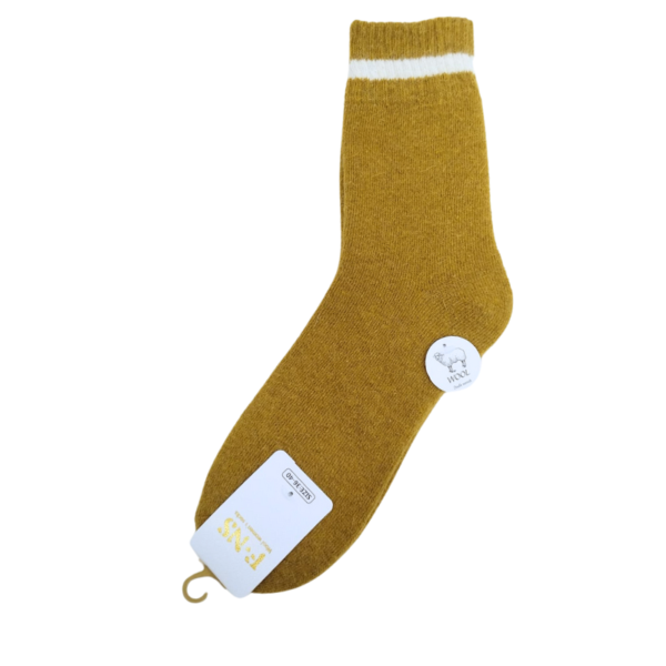 Wholesale Ladies Wool Blend Socks (Size 9-11) - Striped - Image 7