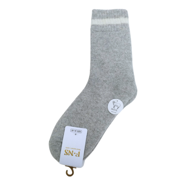 Wholesale Ladies Wool Blend Socks (Size 9-11) - Striped - Image 3
