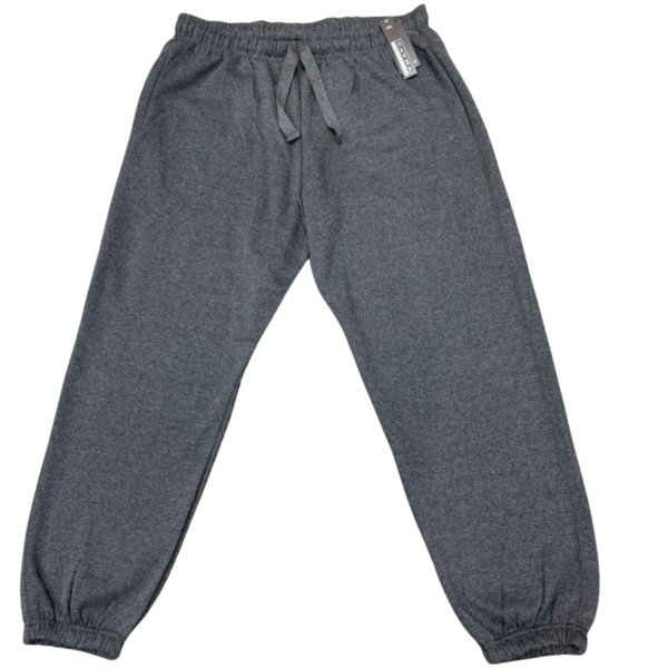Wholesale Adult Track Pant With Elastic (Size: S-XXL)-Charcoal - Image 2