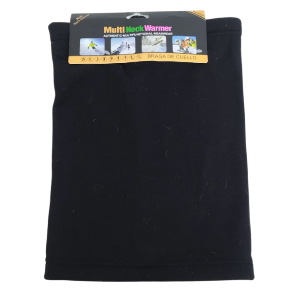 Wholesale Neck Warmer Lined With Toggle - Black