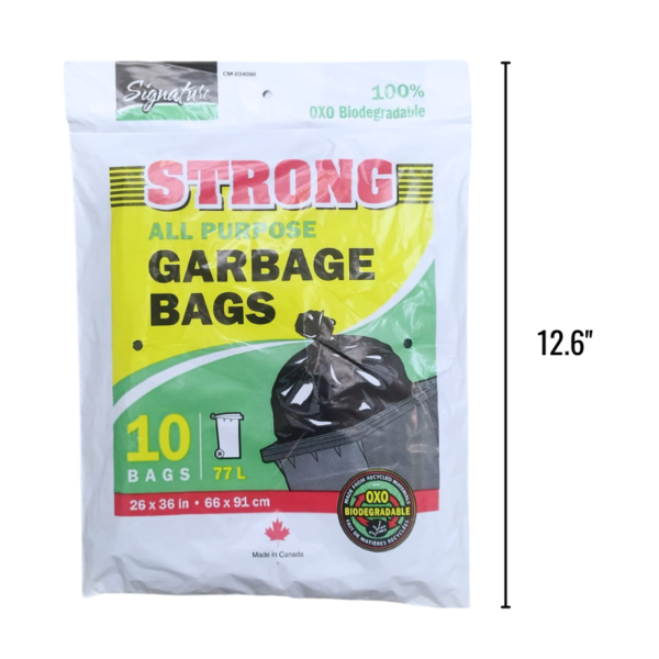 Wholesale All Purpose Garbage Bag, 10-Pack - Strong - Size 26" x 36" ($0.20 Each)