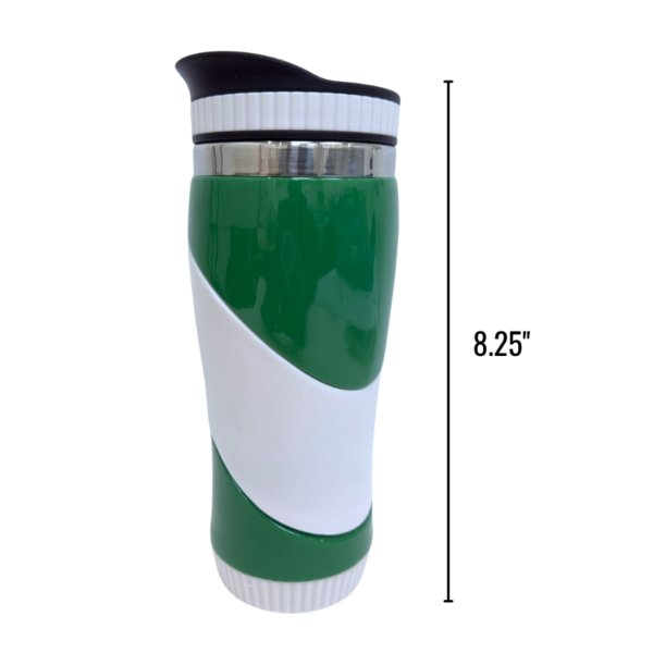 Wholesale Tumbler Stainless Steel Inside Green & White - 11 oz.
