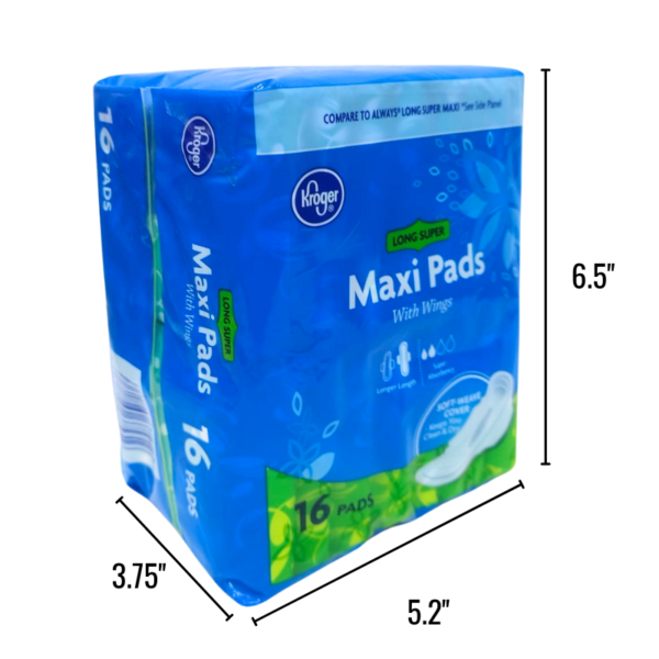 Wholesale Maxi Long Pads with Wings - 16-Pack