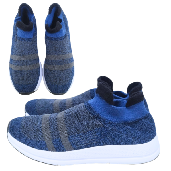 Wholesale Men's Knit Slip-On Runners - Navy (Size 39-45)