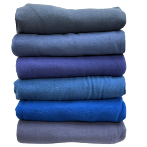 Wholesale Polar Fleece Blanket Assorted Blues (60x80in)
