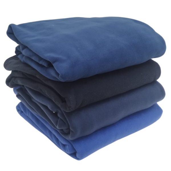 Wholesale Polar Fleece Blanket – Asst. Shades of Navy (Size: 60″ x 80″)