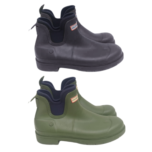 Wholesale Mens' Low Hunter Rain Boots (Size 10-13) - 2-Colours