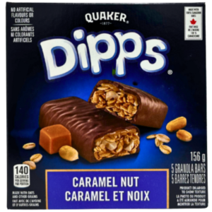 Wholesale Brand Name Quaker Granola Bars Dipps Caramel Nut - 5 Pack ($1.20 Each)