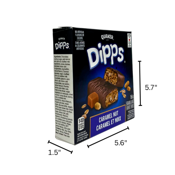 Wholesale Brand Name Quaker Granola Bars Dipps Caramel Nut - 5 Pack