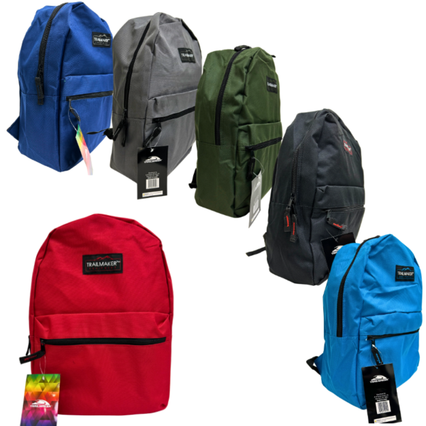 Wholesale Backpack 17" - Assorted Colours