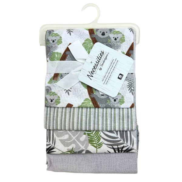 Wholesale Animal Print Cotton Receiving Blanket - Grey ($3.25 Each)