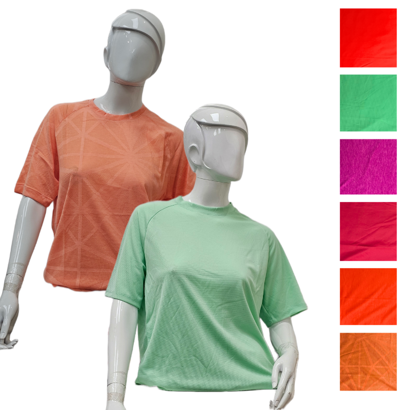 Wholesale Ladies’ Dri-Fit Melange T-Shirt - Assorted Colours (S-XL)