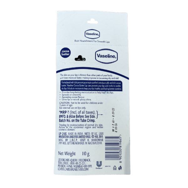 Wholesale Vaseline Lip Care Cocoa Butter (10g) - Image 2