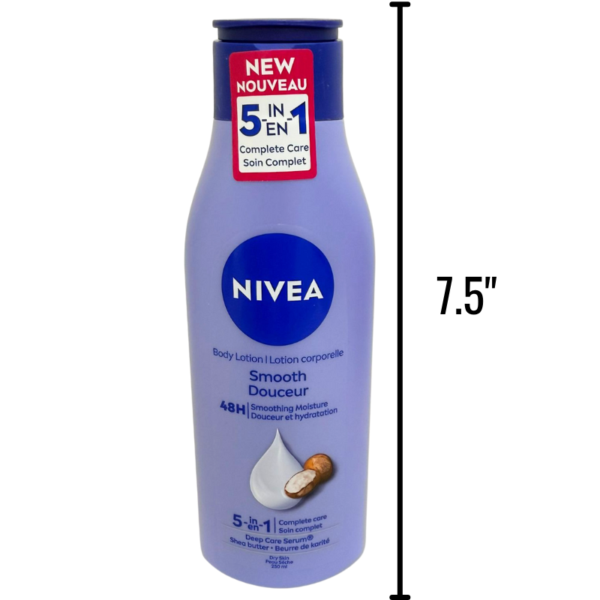 Wholesale Lotion - 5-in-1 Brand Name Nivea Shea Smooth - 250 ML