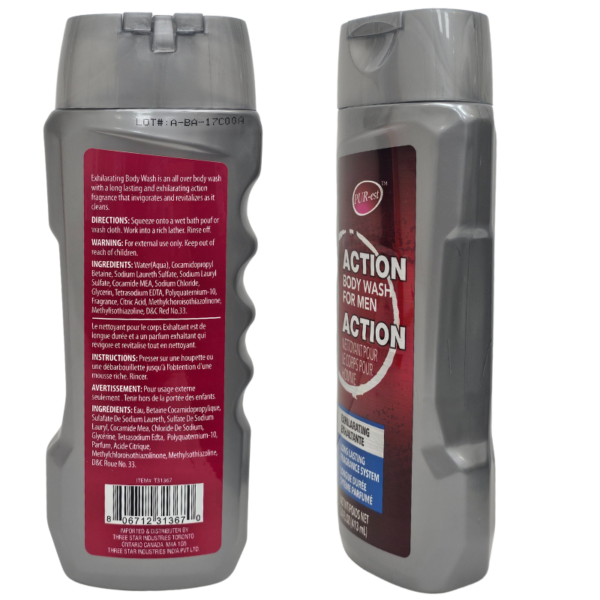 Wholesale Men's Action Body Wash (413 ml) - Image 2