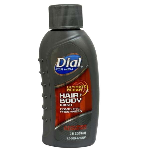 Men’s Brand Name Dial Hair & Body Wash 59ML - Image 2