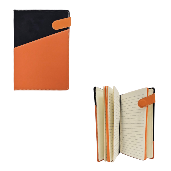 Wholesale Magnetic Journal - Orange, Black, Blue 8.2" x 5.6" - Image 4