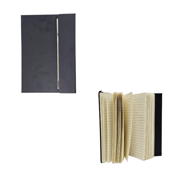 Wholesale Magnetic Journal - Orange, Black, Blue 8.2" x 5.6" - Image 2
