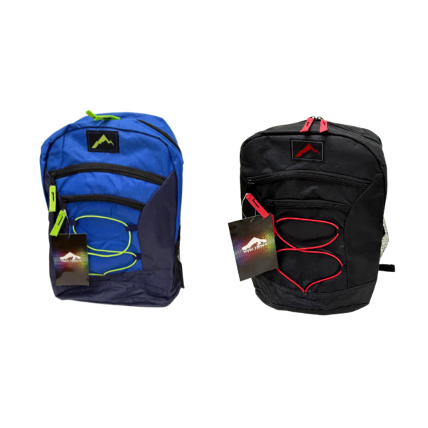 Wholesale 18″ Backpack With Bungee– 5 Asst. Colours - Image 4