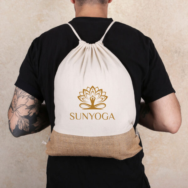 Quetico 8 Oz Cotton & Jute Drawstring Bag - Image 2