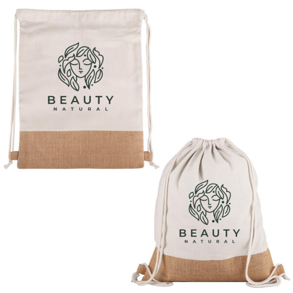 Quetico 8 Oz Cotton & Jute Drawstring Bag - Image 4