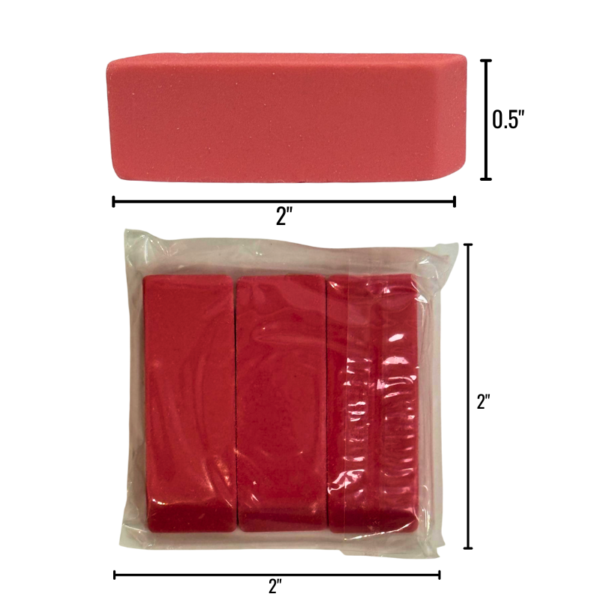 Erasers – Pink 3 Pack ($0.25 Each)