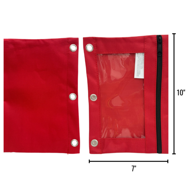 Wholesale Pencil Case 3 Holes for Binder (Size 7” X 10") - Image 3