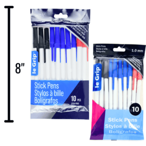 Wholesale Pen Assorted Colours 10 -Pack ($0.20 Each)